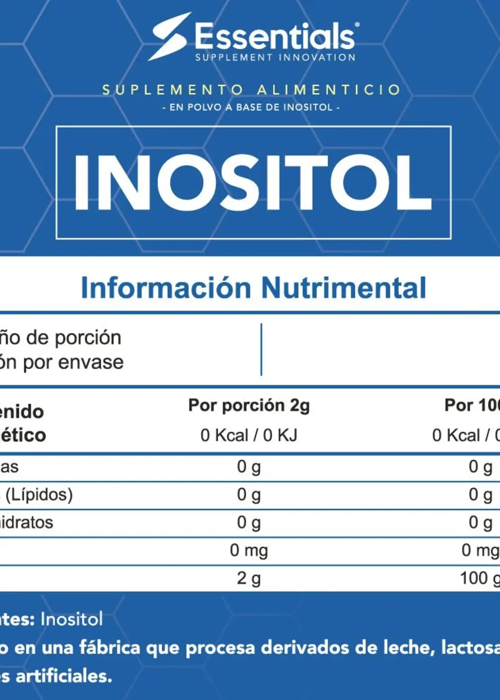 ESSENTIALS INOSITOL ESSENTIALS 100 GR 50 SERV