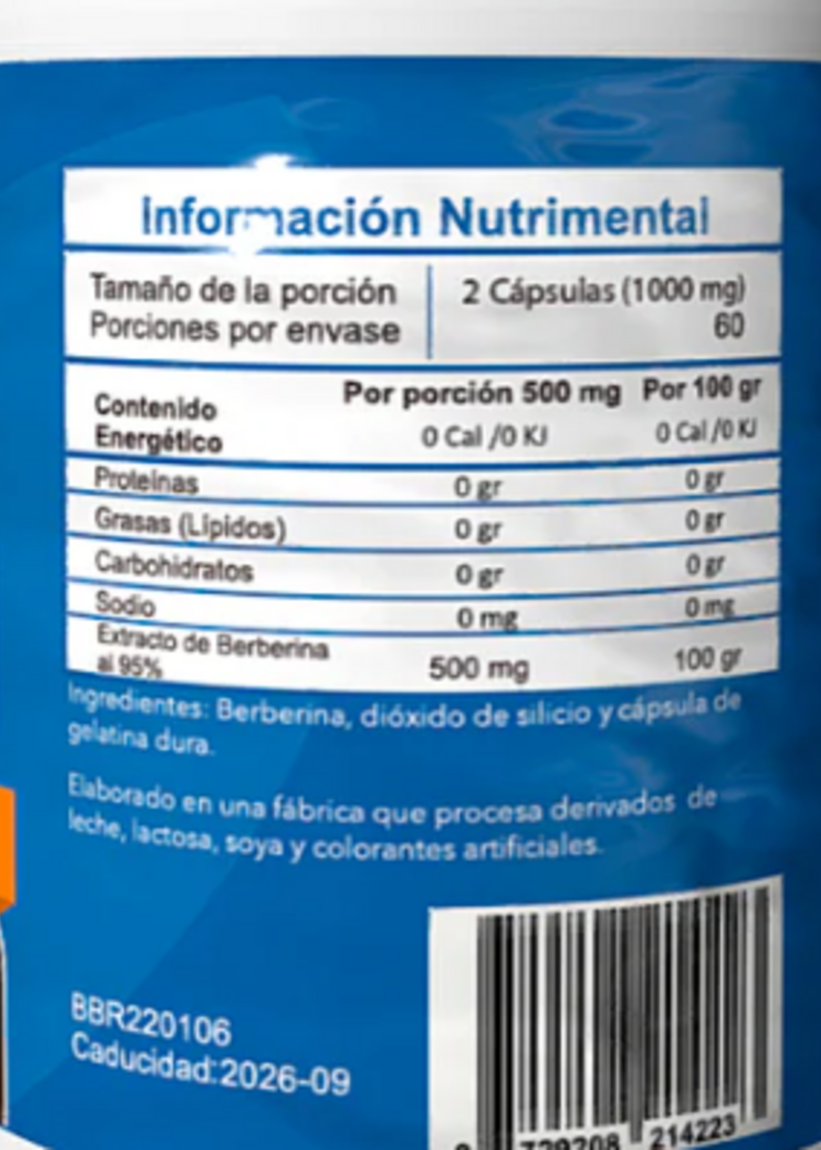 ESSENTIALS BERBERINA ESSENTIAL 500 MG/120 CAP