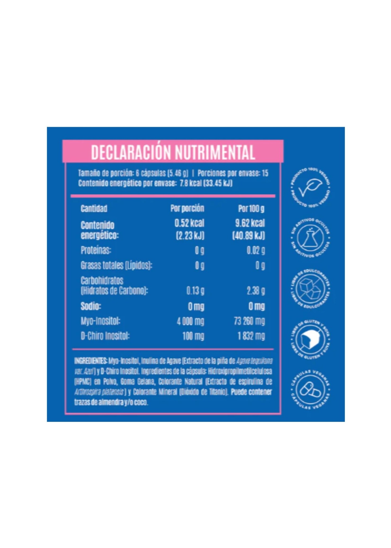 BIRDMAN MYO & D-CHIRO INOSITOL 90 CAP BIRDMAN