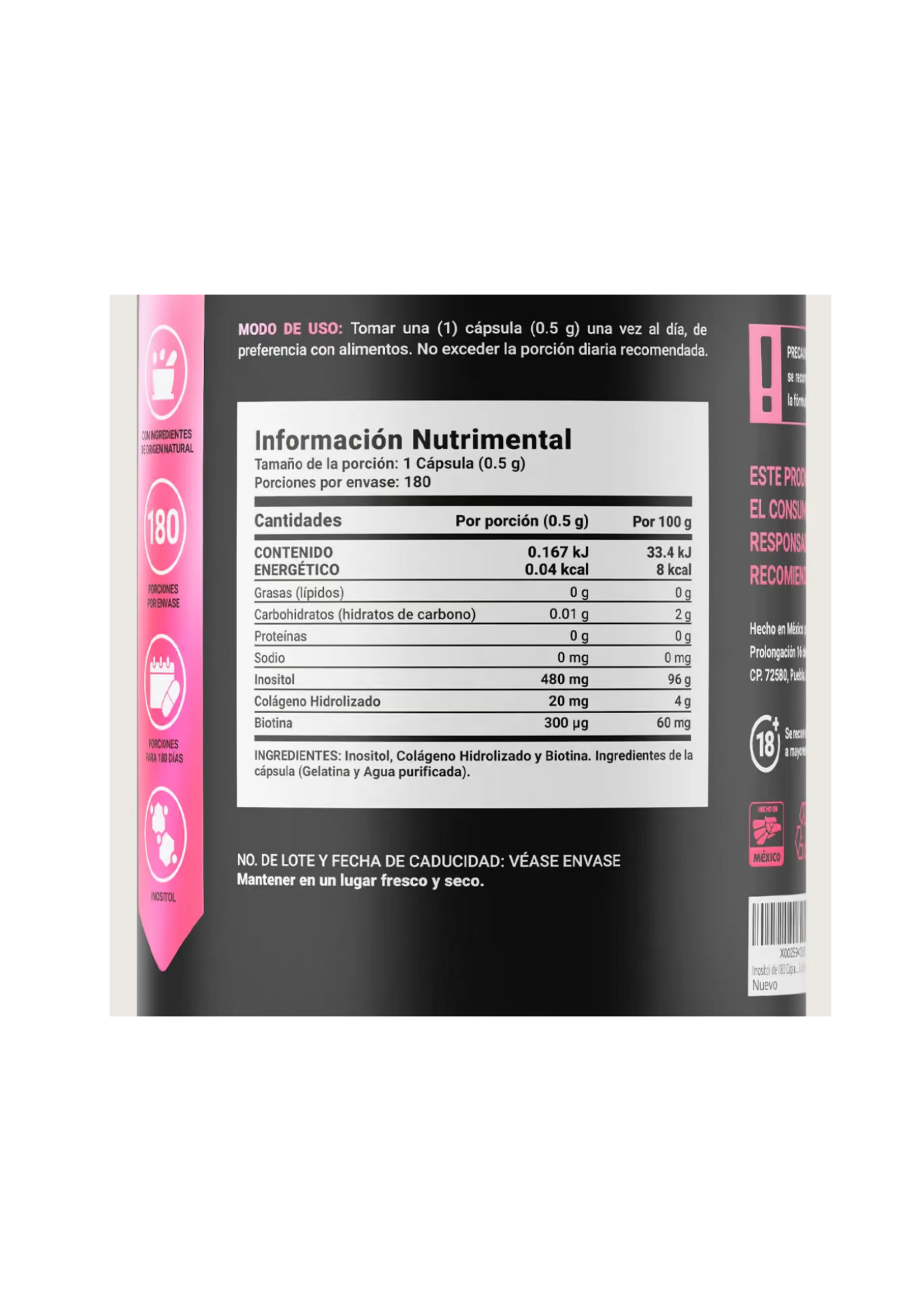 B LIFE MYO INOSITOL B LIFE 500 MG 90 CAP