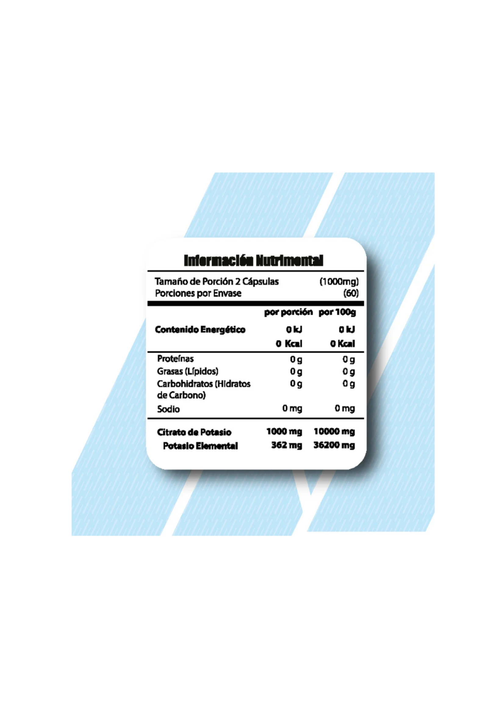 META NUTRITION CITRATO DE POTASIO 1000 MG 120 SERV META