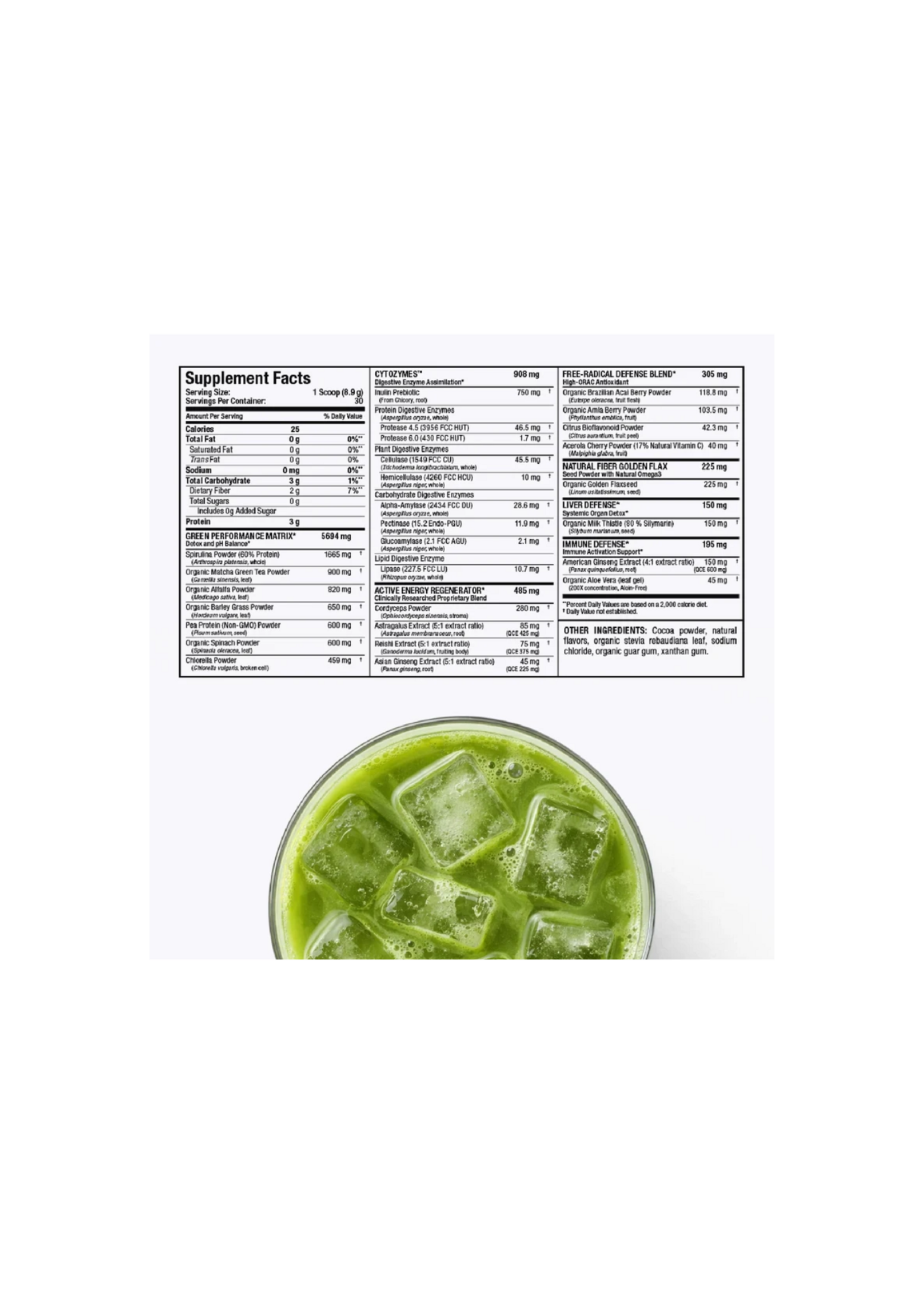 ALLMAX CYTOGREENS 14 SERV ACAI BERRY GREEN TEA