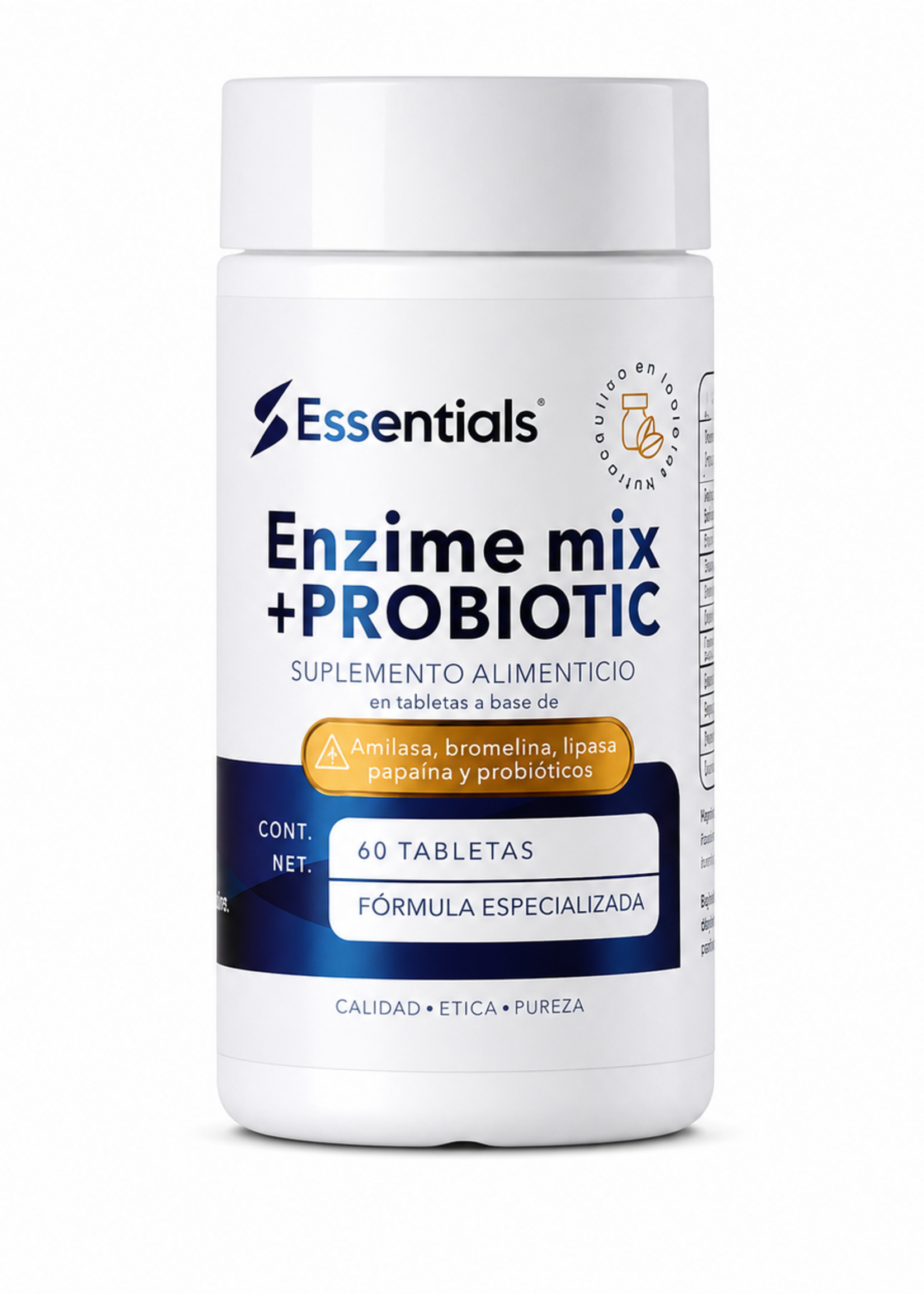 ESSENTIALS ENZIME MIX + PROBIOTIC 60 TAB ESSENTIAL