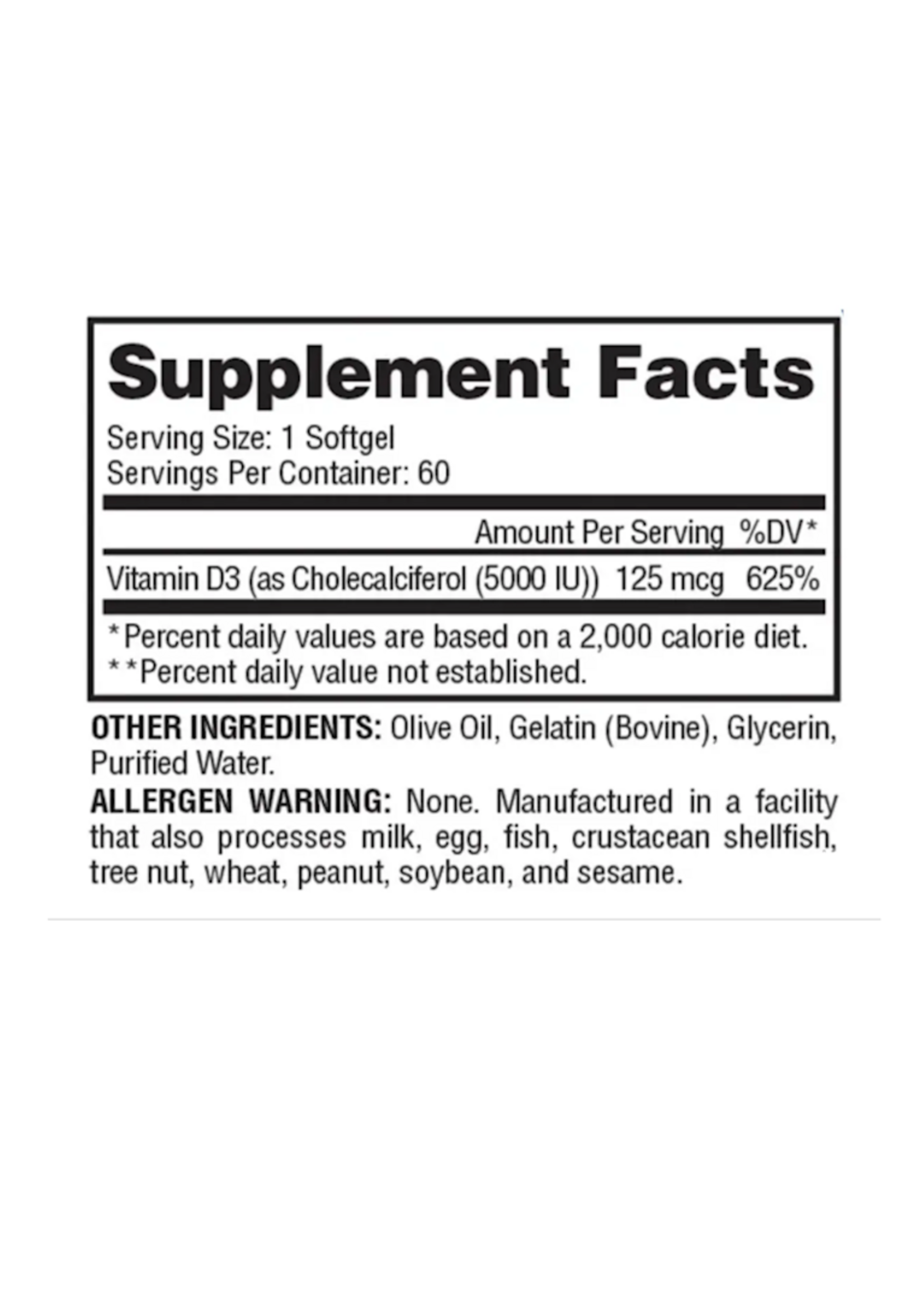 EVOGEN VITAMINA D3 EVOGEN 60 SOFTGELS