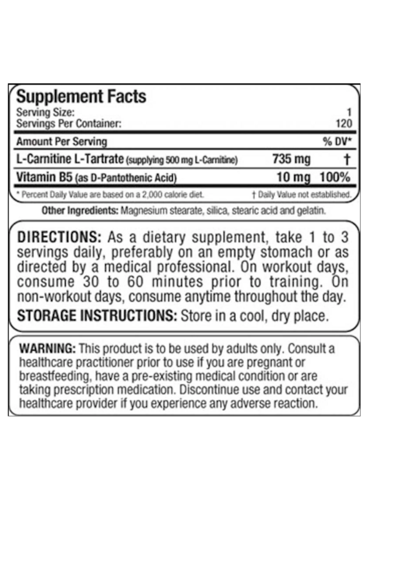 ALLMAX CARNITINA ALLMAX 120 CAP