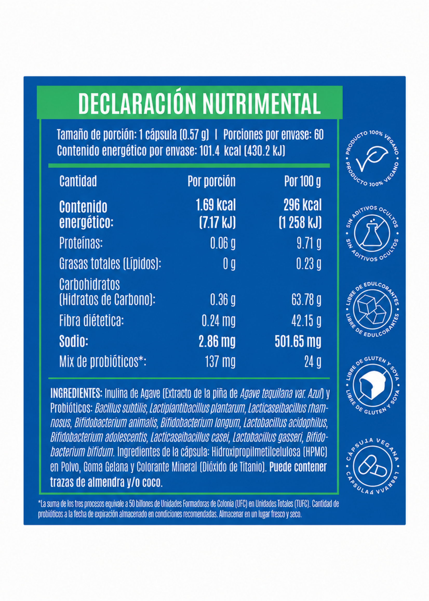 BIRDMAN PREMIUM ALL IN ONE PROBIOTIC 50 B 60 CAPS BIRDMAN