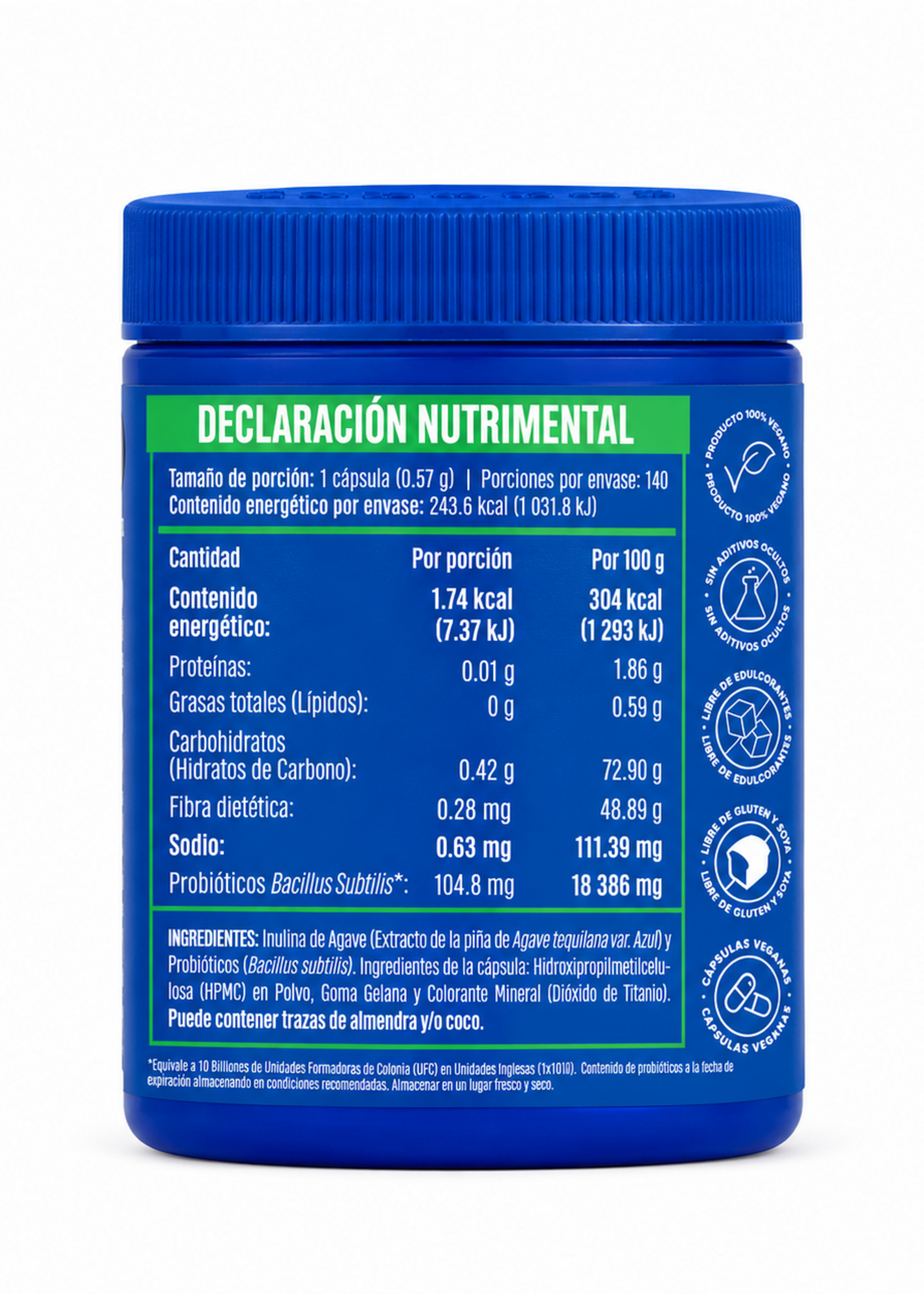 BIRDMAN DAILY SPORE PROBIOTIC 10 B 140 CAPS BIRDMAN