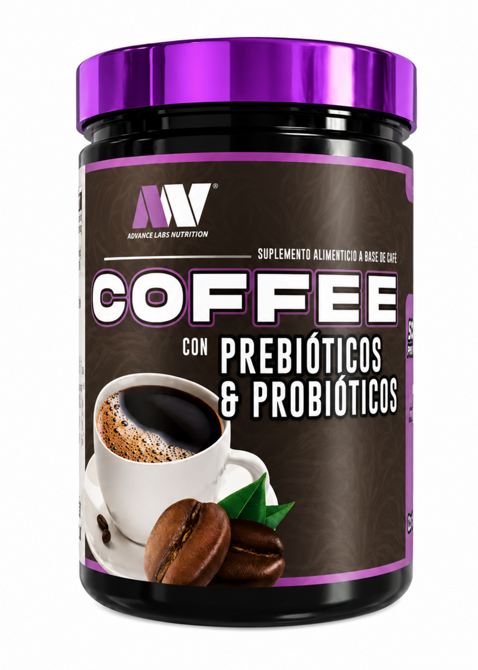 ADVANCE NUTRITION COFFEE PREBIOTICOS Y PROBIOTICOS ADVANCE 60 SERV