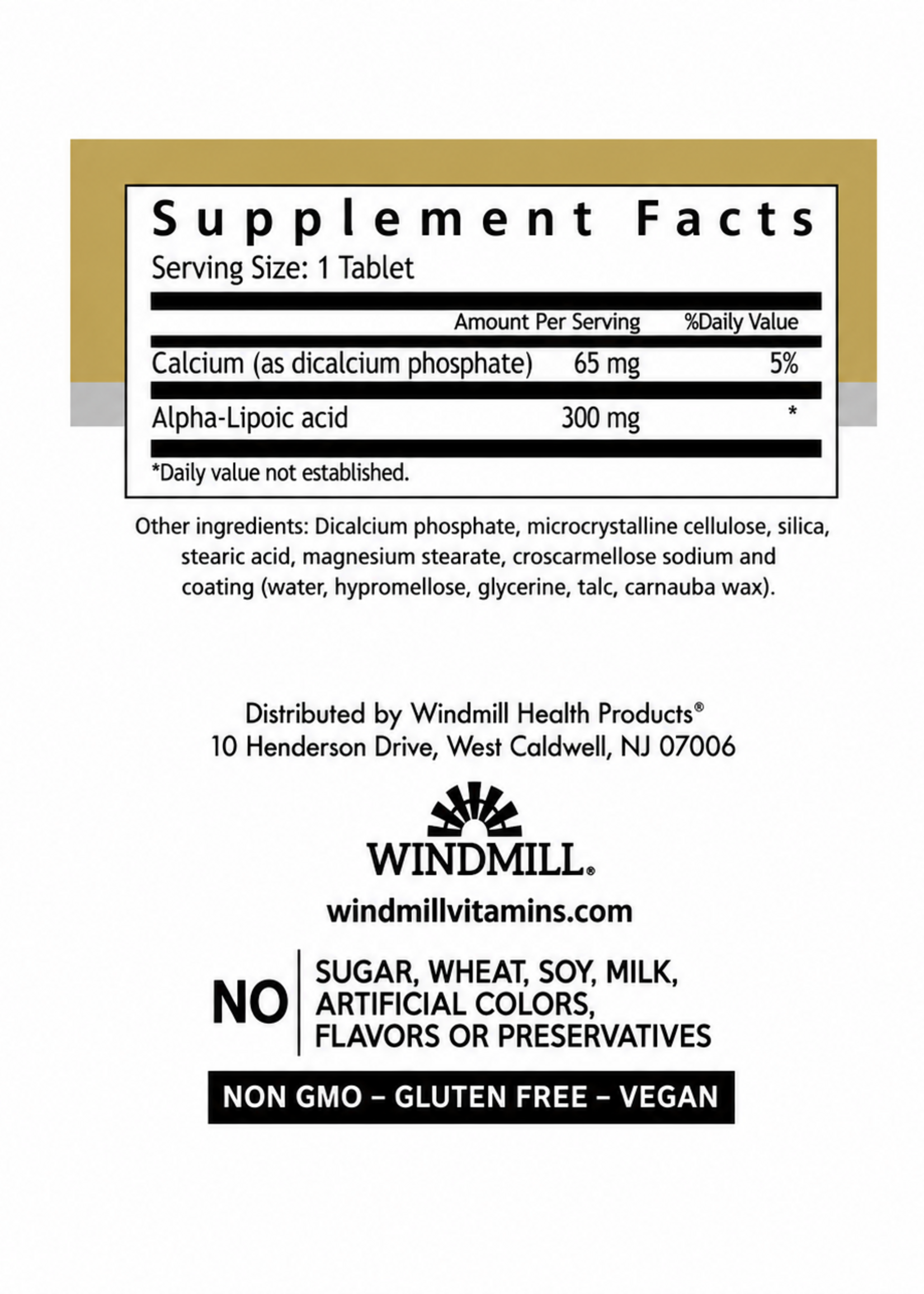 WHP ALPHA LIPOIC WHP 300 MG/60 TAB