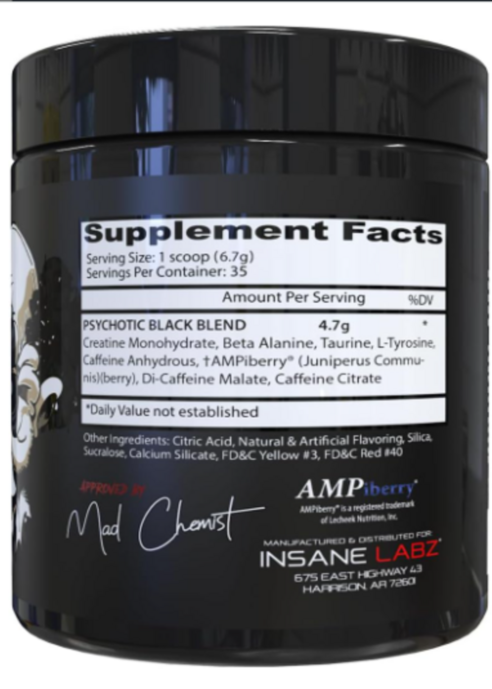 INSANE LABZ PSYCHOTIC BLACK