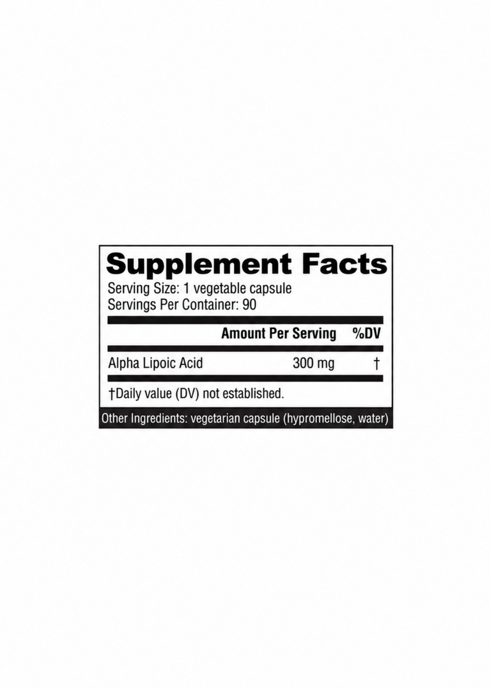 NUTRABIO RALA (ALPHA LIPOIC ACID) 90 CAP NUTRABIO