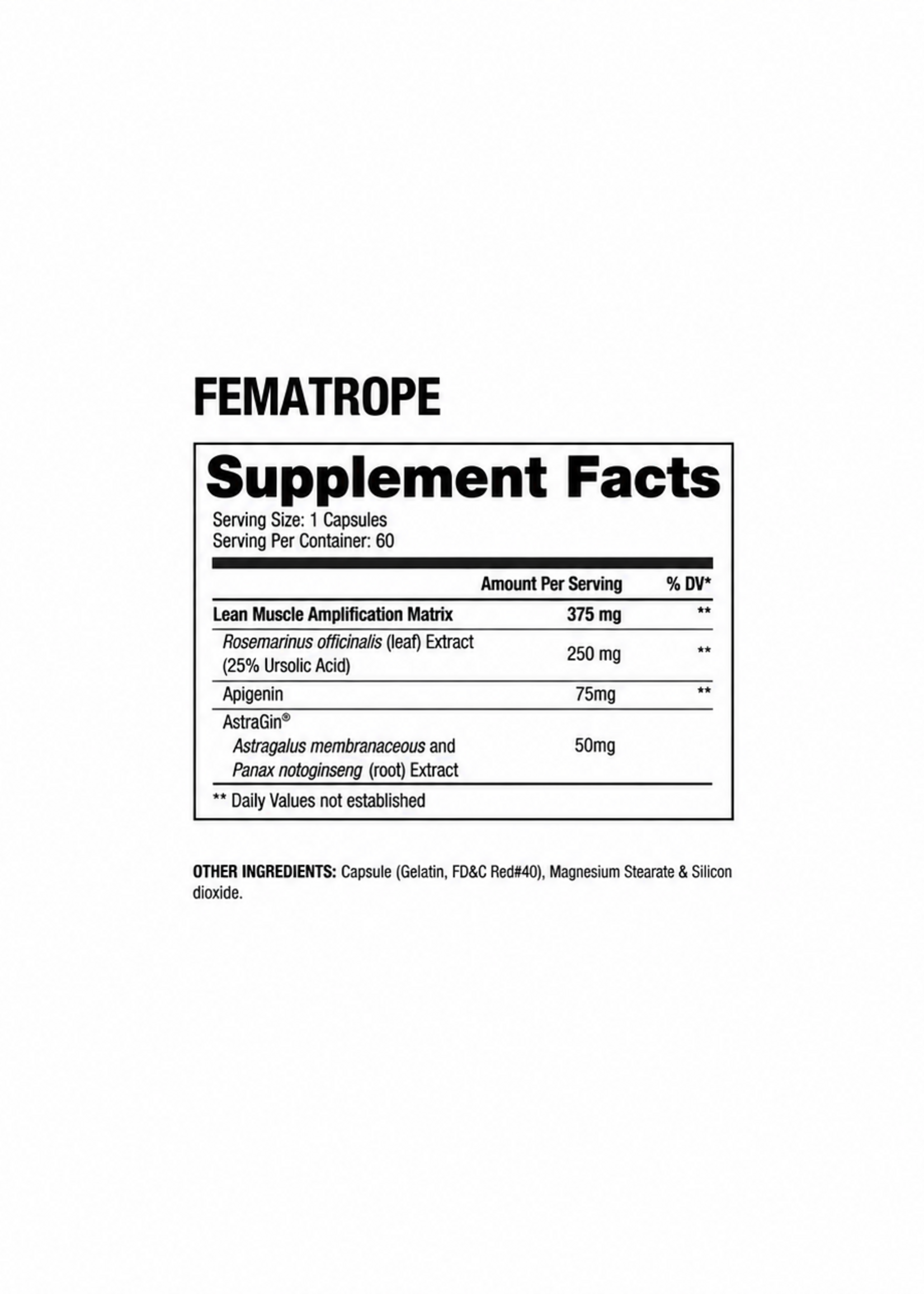 DRAGON PHARMA FEMATROPE 60 CAP