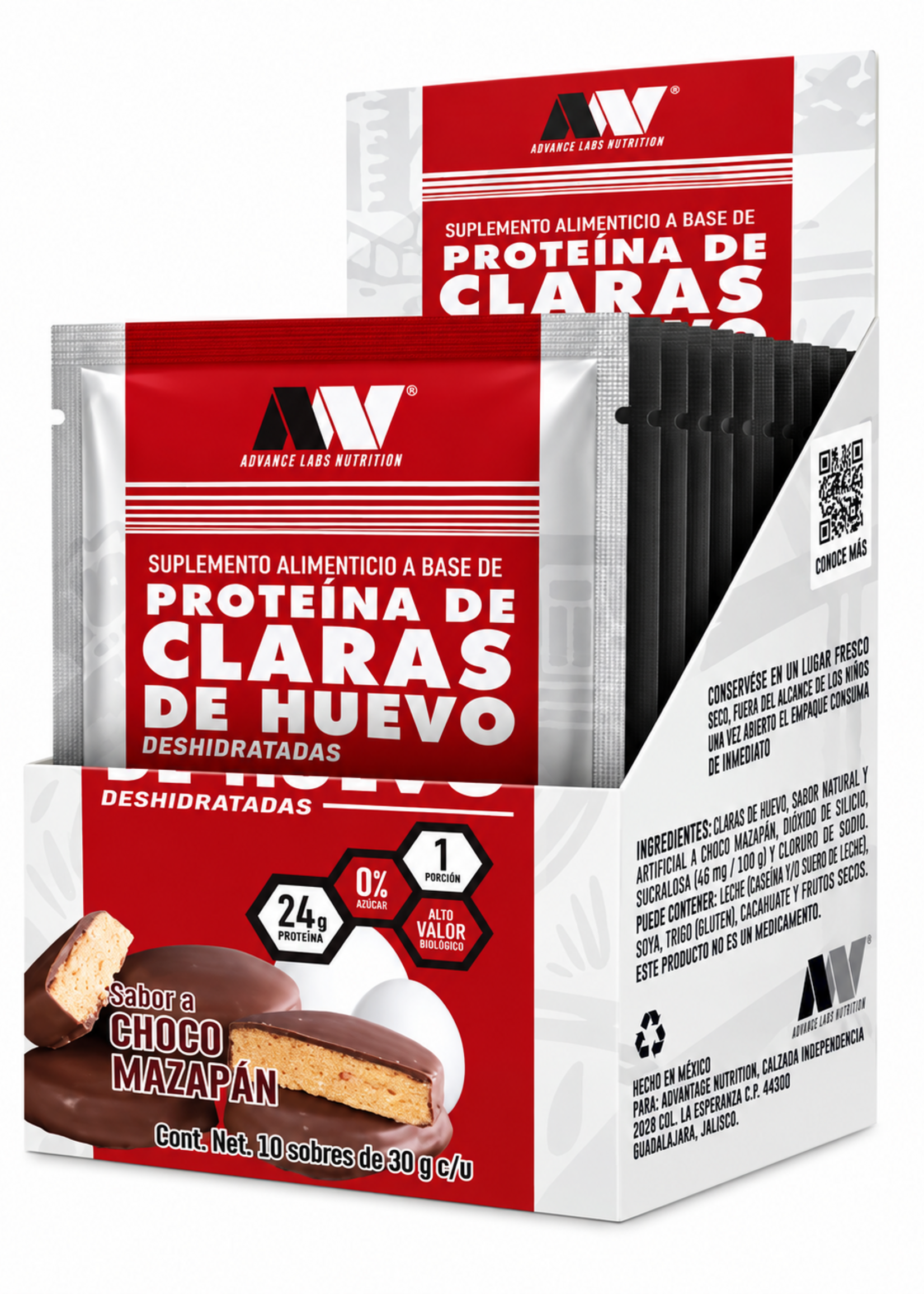 ADVANCE NUTRITION MUESTRA CLARA DE HUEVO
