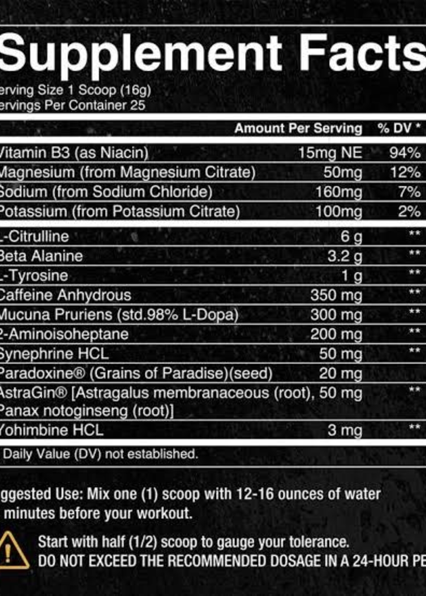 CONVICT (HIGH STIM) PRE WORKOUT
