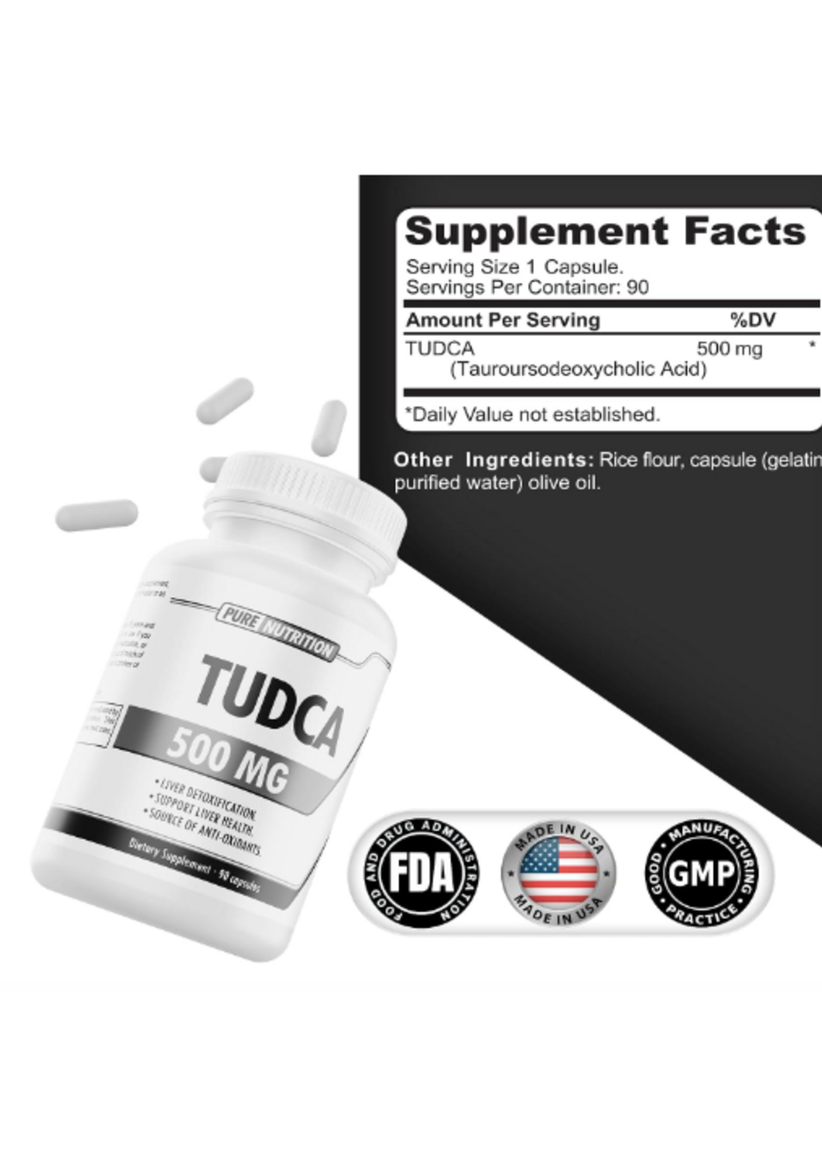 PURE NUTRITION TUDCA PURE NUTRITION 500 MG 90 CAP