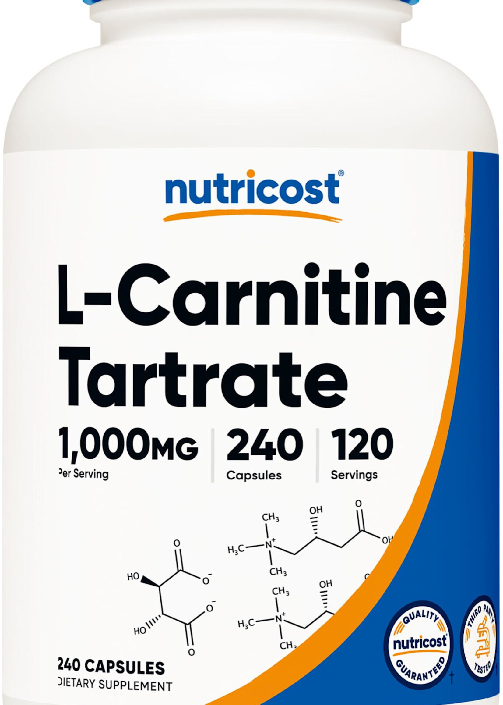 NUTRICOST CARNITINA NUTRICOST 240 CAP / 120 SV 1000 MG / TARTRATE