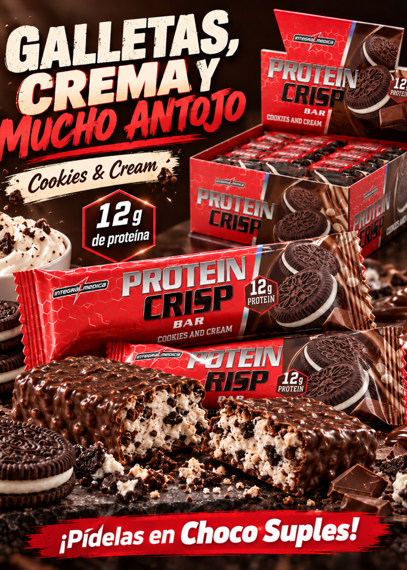 INTEGRAL MEDICA GALLETA CRISP BAR INTEGRAL MEDICA