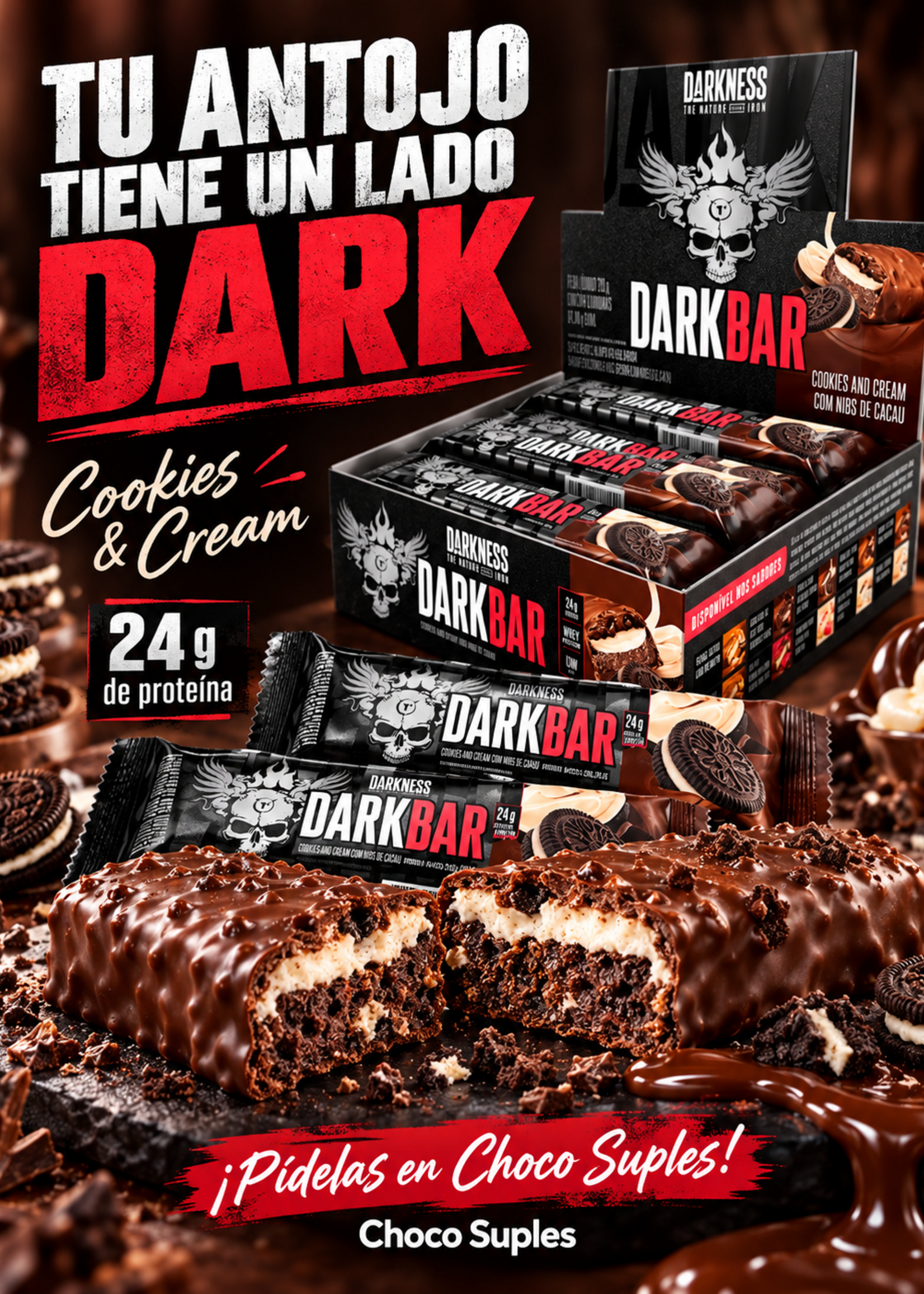 DARKNESS GALLETA DARKNESS DARK BAR