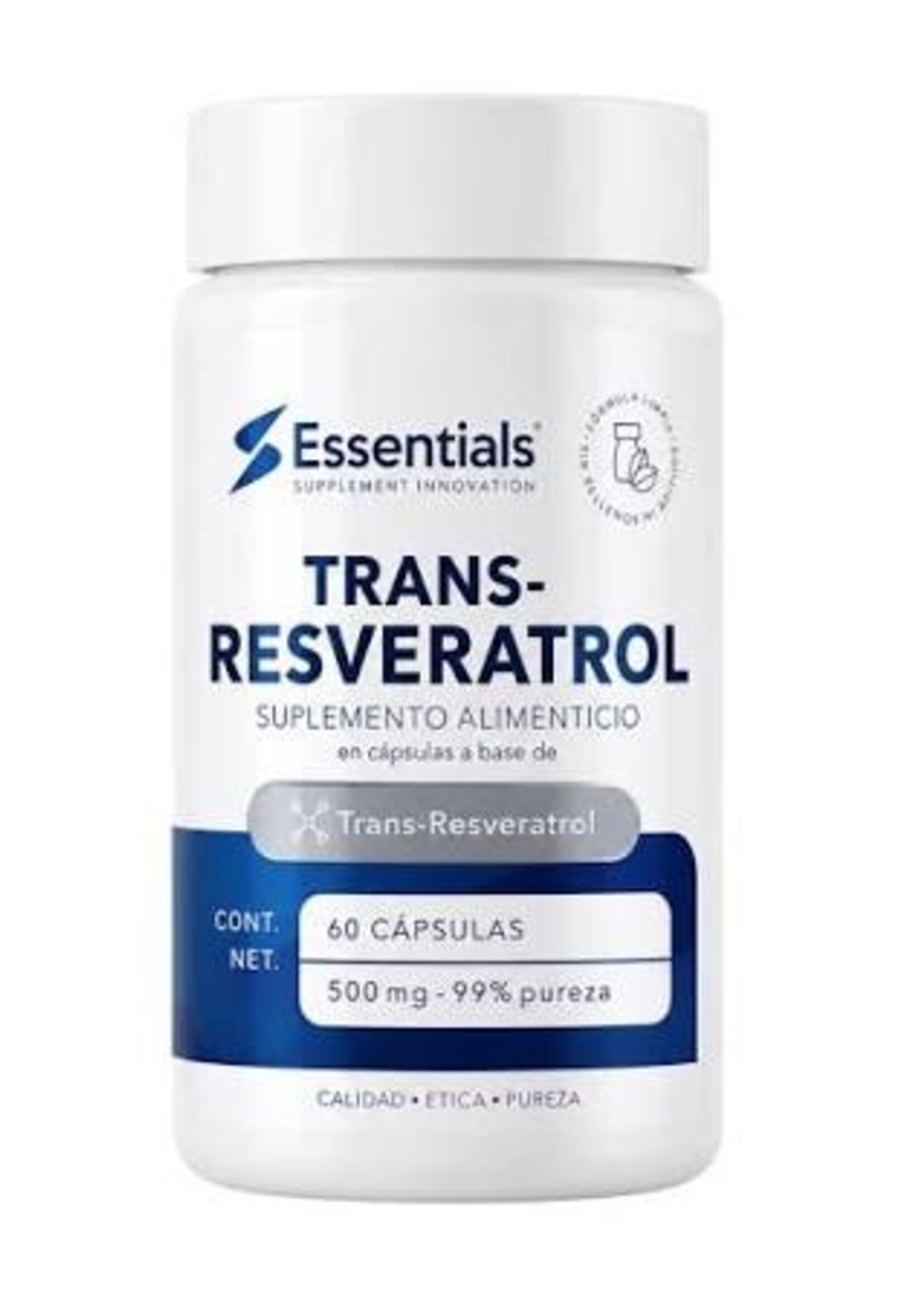 ESSENTIALS RESVERATROL ESSENTIALS 500 MG 60 CAP