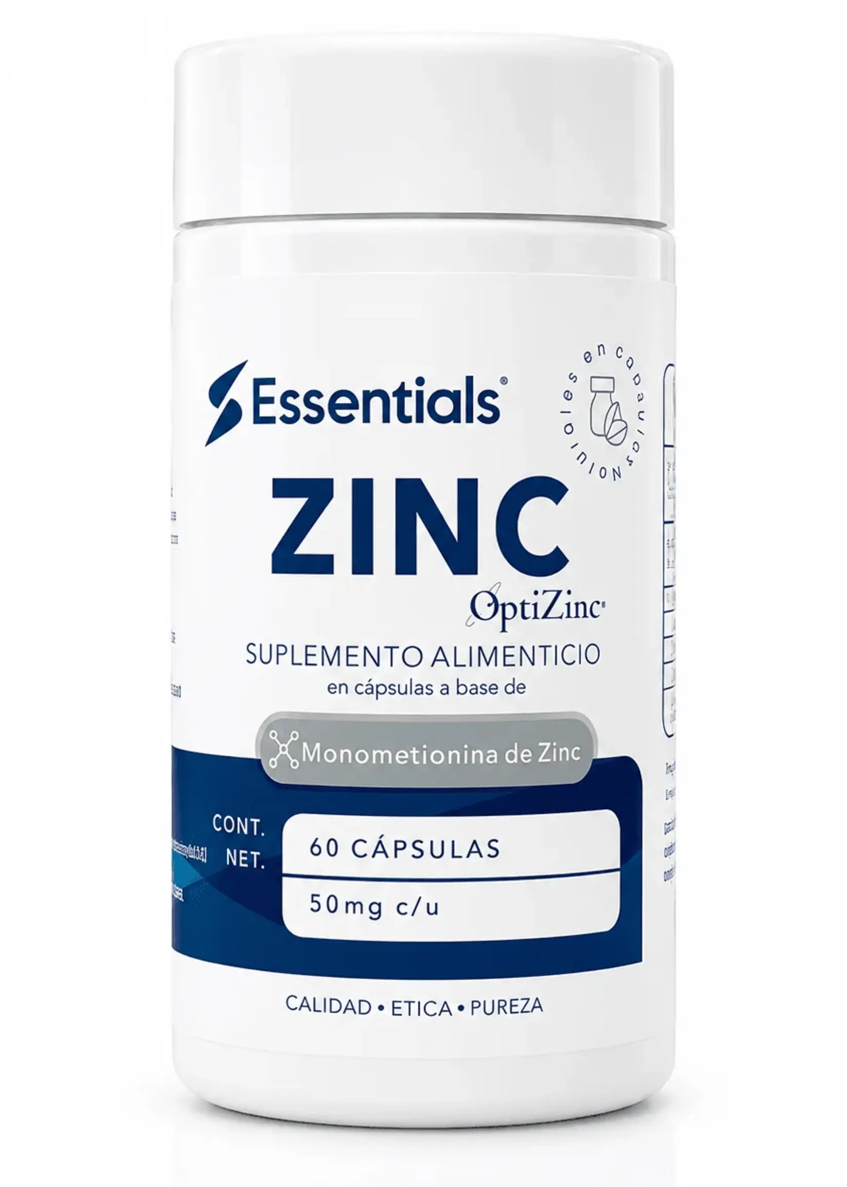 ESSENTIALS ZINC ESSENTIALS 50 MG 60 CAP