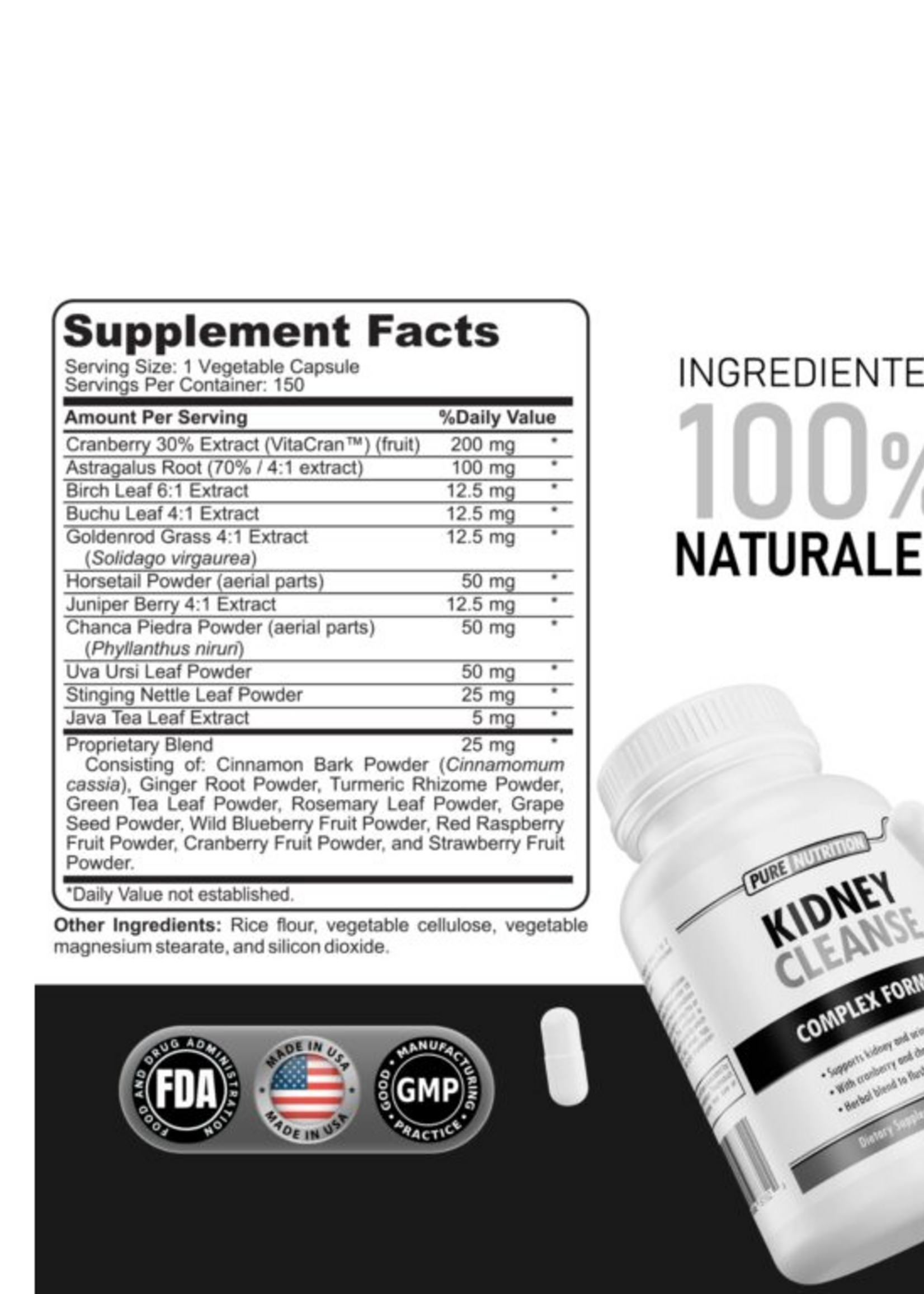 KIDNEY CLEANSE 150 SERV PURE NUTRITION