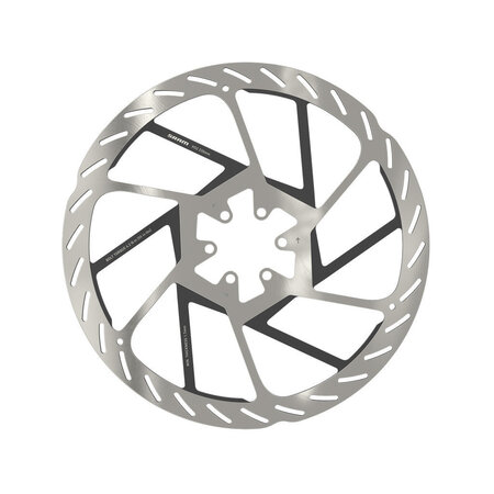 BRAKE PART SRAM DISC ROTOR 200 HS2 6B ROUNDED w/STL BOLTS SL/BK