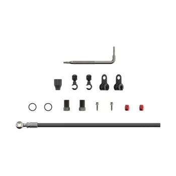 BRAKE DISC SRAM HYD HOSE KIT BK 2000mm BANJO SILVER MTN/RD BK