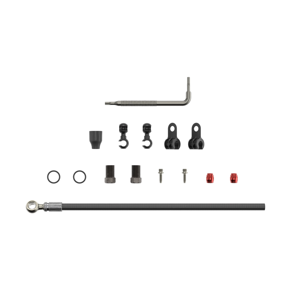 BRAKE DISC SRAM HYD HOSE KIT BK 2000mm BANJO SILVER MTN/RD BK