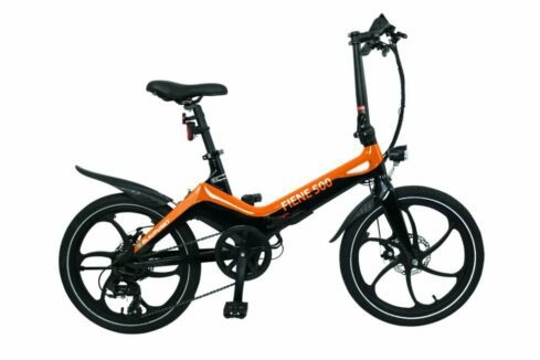 BLAUPUNKT FIENE ELECTRIC FOLDING BIKE 350 WATT ORANGE/BLACK