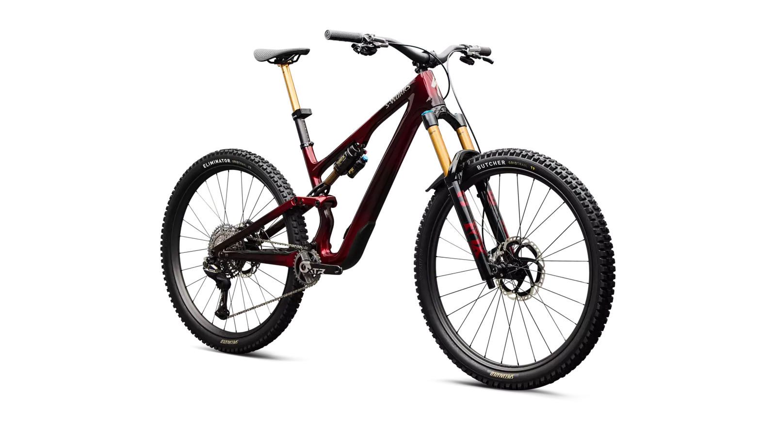 STUMPJUMPER 15 EVO SWORKS DI2 GLOSS SOLIDITY METALLIC / BORDEAUX METALLIC / BRUSHED CHROME S4