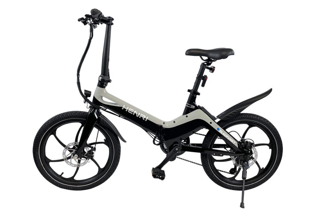 BLAUPUNKT HENRI ELECTRIC FOLDING BIKE 350 WATT SILVER/BLACK
