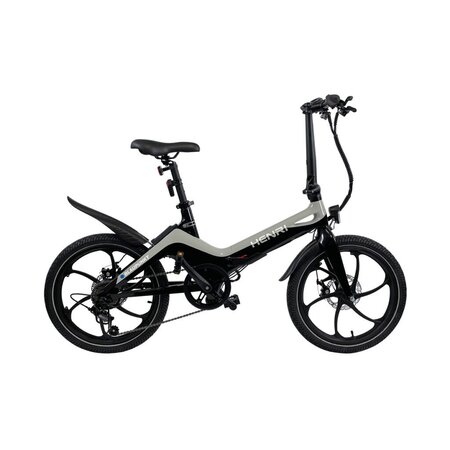 BLAUPUNKT HENRI ELECTRIC FOLDING BIKE 350 WATT SILVER/BLACK