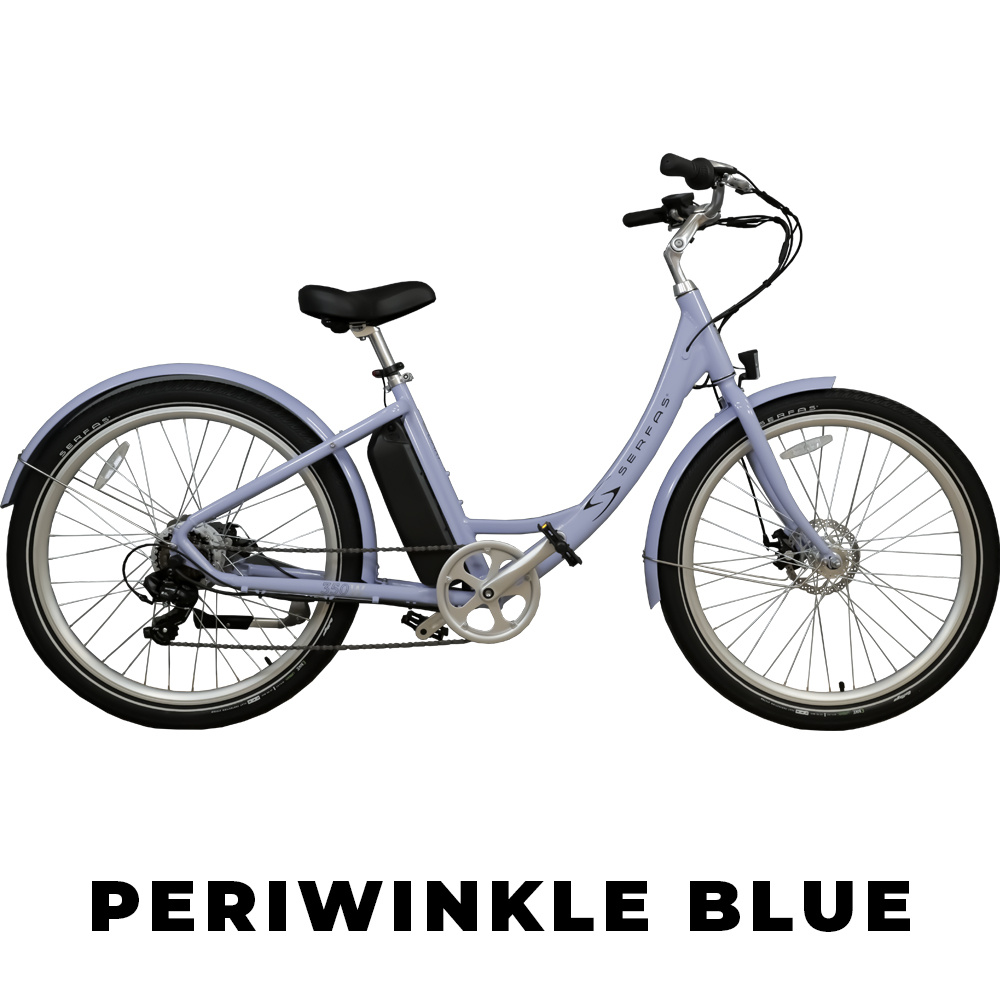 SERFAS EDART 350W Step thru Periwinkle Blue One Size