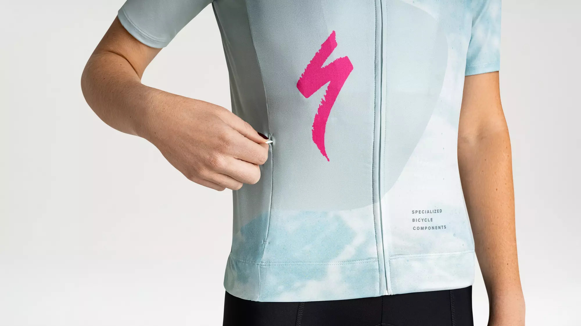 SBC FOUNDATION GRAPHIC JERSEY SS WMN Sea Foam/Rebel Pink Focal M