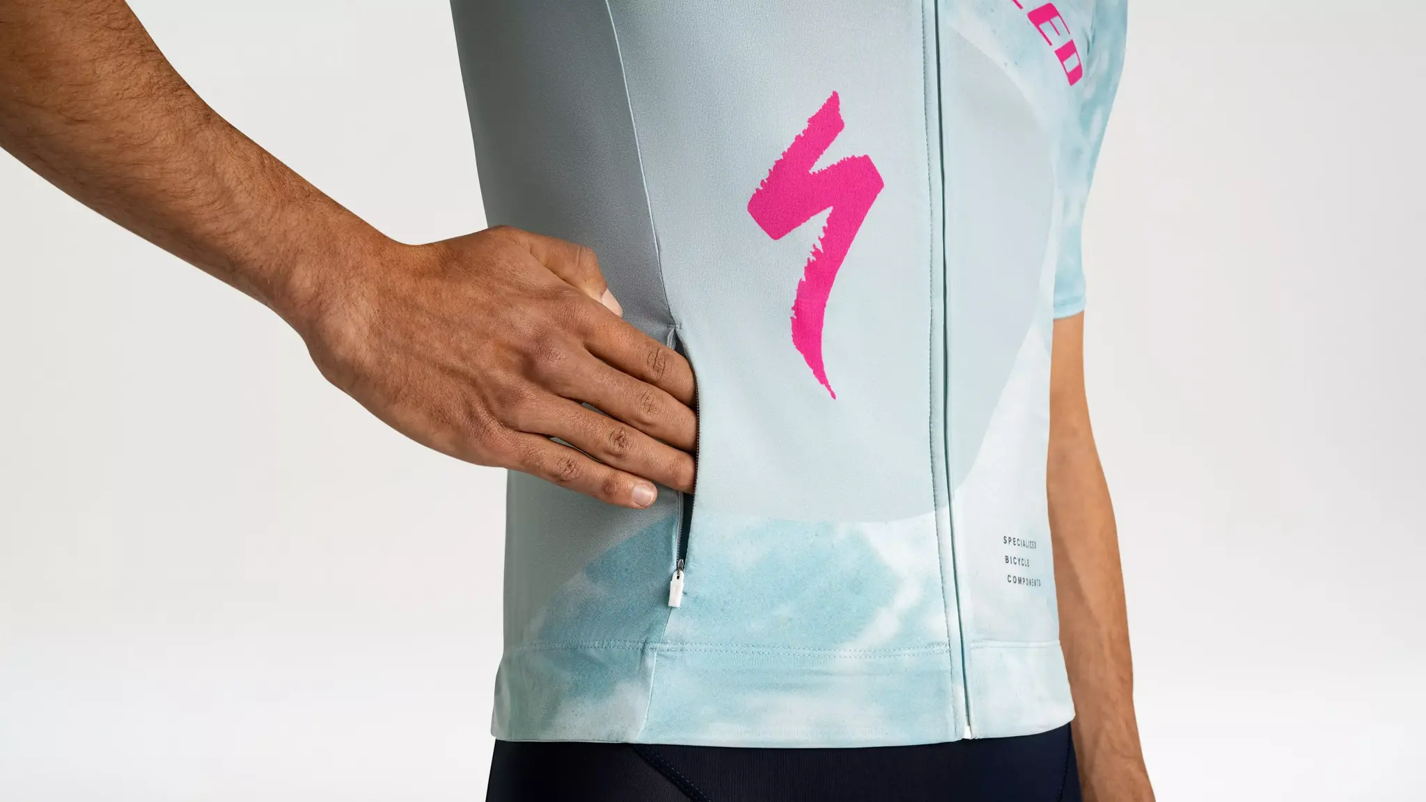 SBC FOUNDATION GRAPHIC JERSEY SS MEN Sea Foam/Rebel Pink Focal S