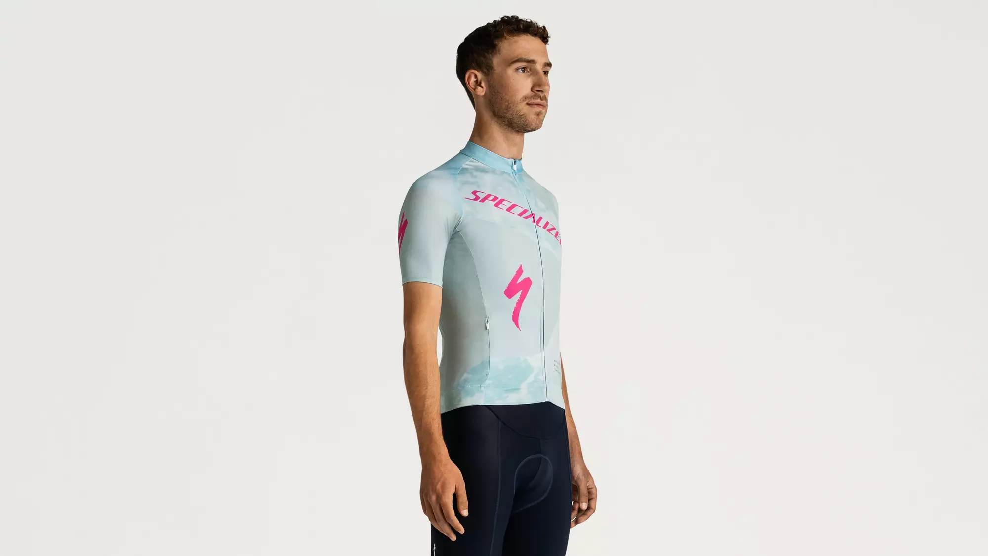 SBC FOUNDATION GRAPHIC JERSEY SS MEN Sea Foam/Rebel Pink Focal S