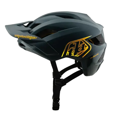 TROY LEE FLOWLINE SE HELMET; BADGE LIGHT GRAY / CHARCOAL XS/SM