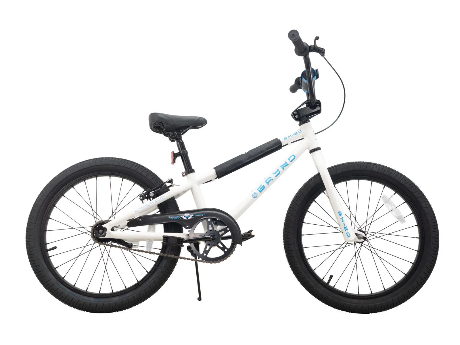 SERFAS GRYND SX-20 KIDS 20" WHITE FRAME, WHITE AND BLUE ACCENTS
