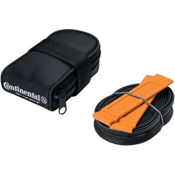 Continental Saddle Bag - Includes 700 x 18-25 Presta Tube, 2 Tire Levers, Black