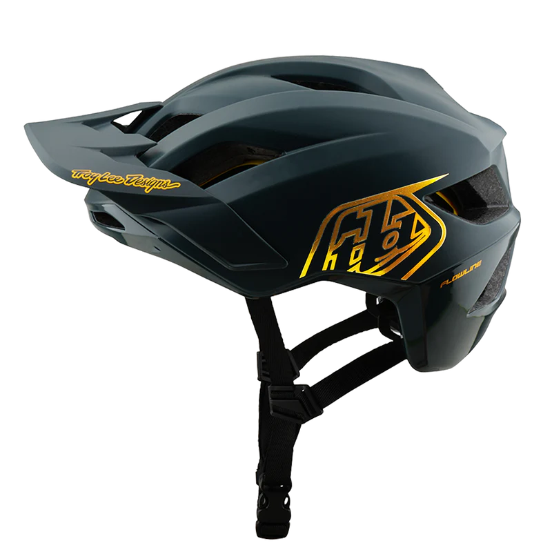 YOUTH FLOWLINE HELMET; POINT GRAY / GOLD OSFA