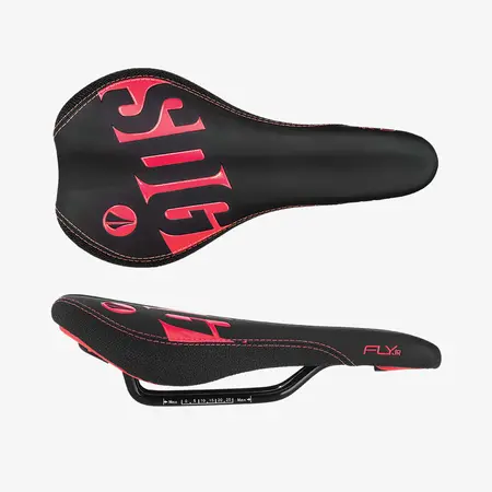 Fly JR Steel Rail: Black Syn Top / Black Cordura Sides w/ Red Accents and Black Rails