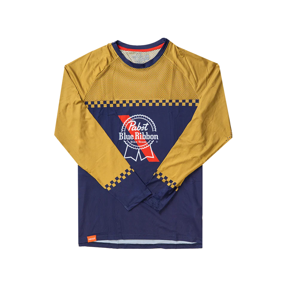 Long Sleeve VenTop Jersey -  Pabst Navy/Gold M