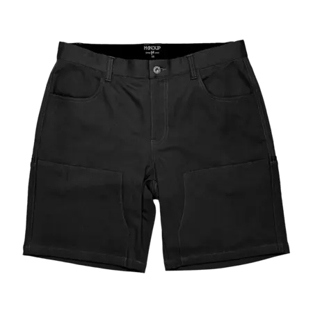 WorkHorse Stretch Canvas Short- Pure Black- 36
