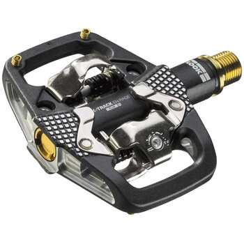 LOOK X-TRACK EN-RAGE PLUS Ti Pedals - Dual Sided Clipless with Platform, Titanium, 9/16", Black