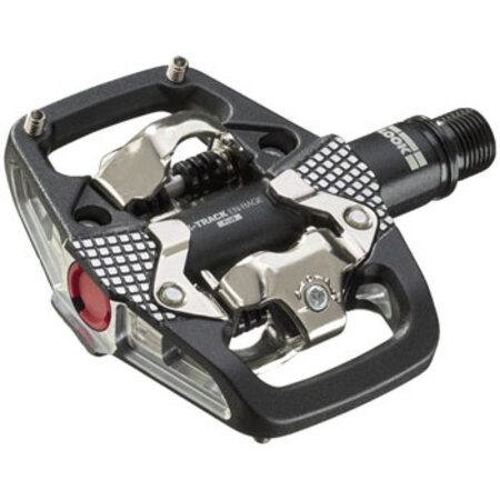 LOOK X-TRACK EN-RAGE PLUS Pedals - Dual Sided Clipless with Platform Chromoly 9/16 Black