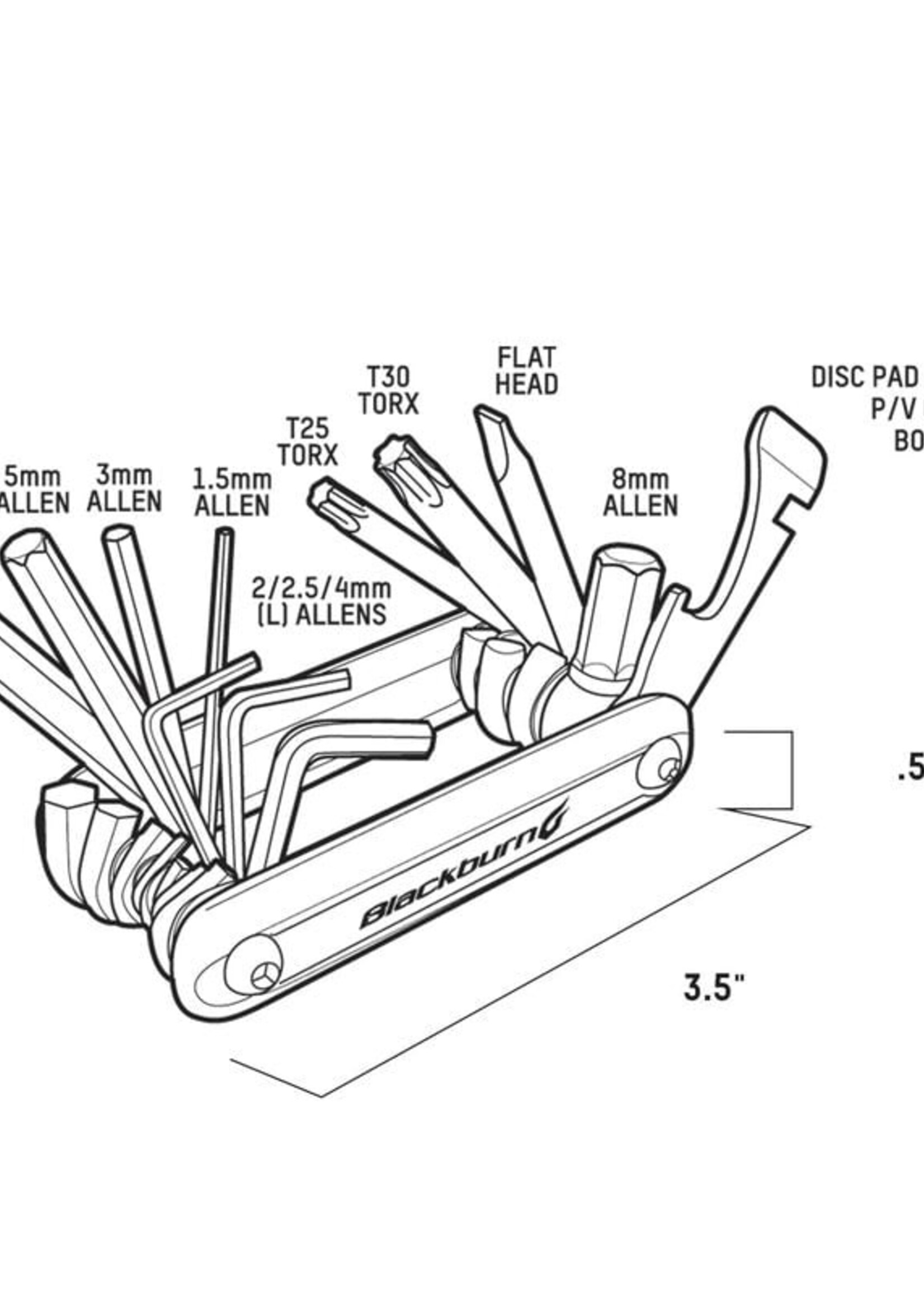 Blackburn Design BLACKBURN GRID 13 MINI TOOL GREY