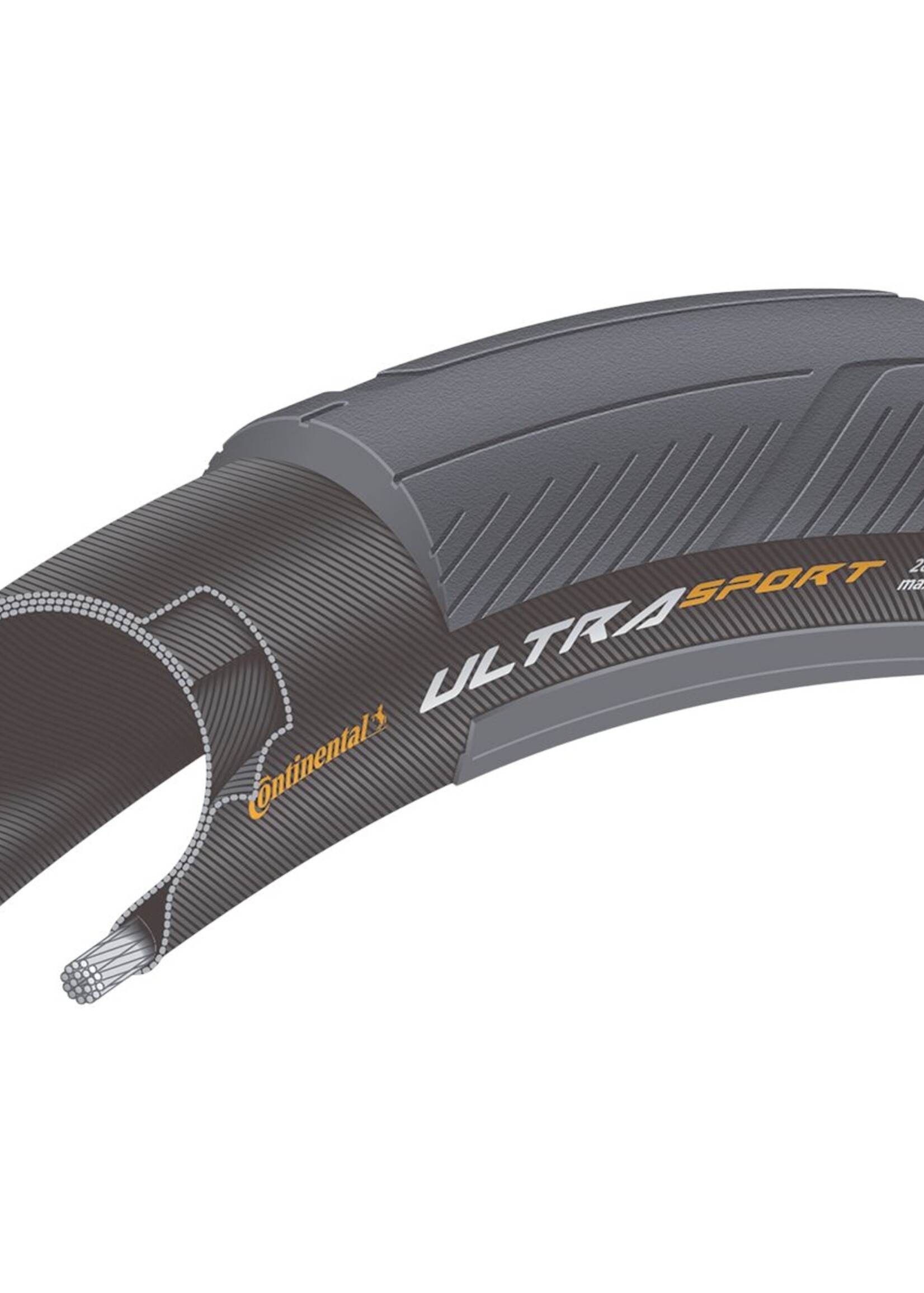Continental Continental Ultra Sport III 700 x 25 Foldable Black