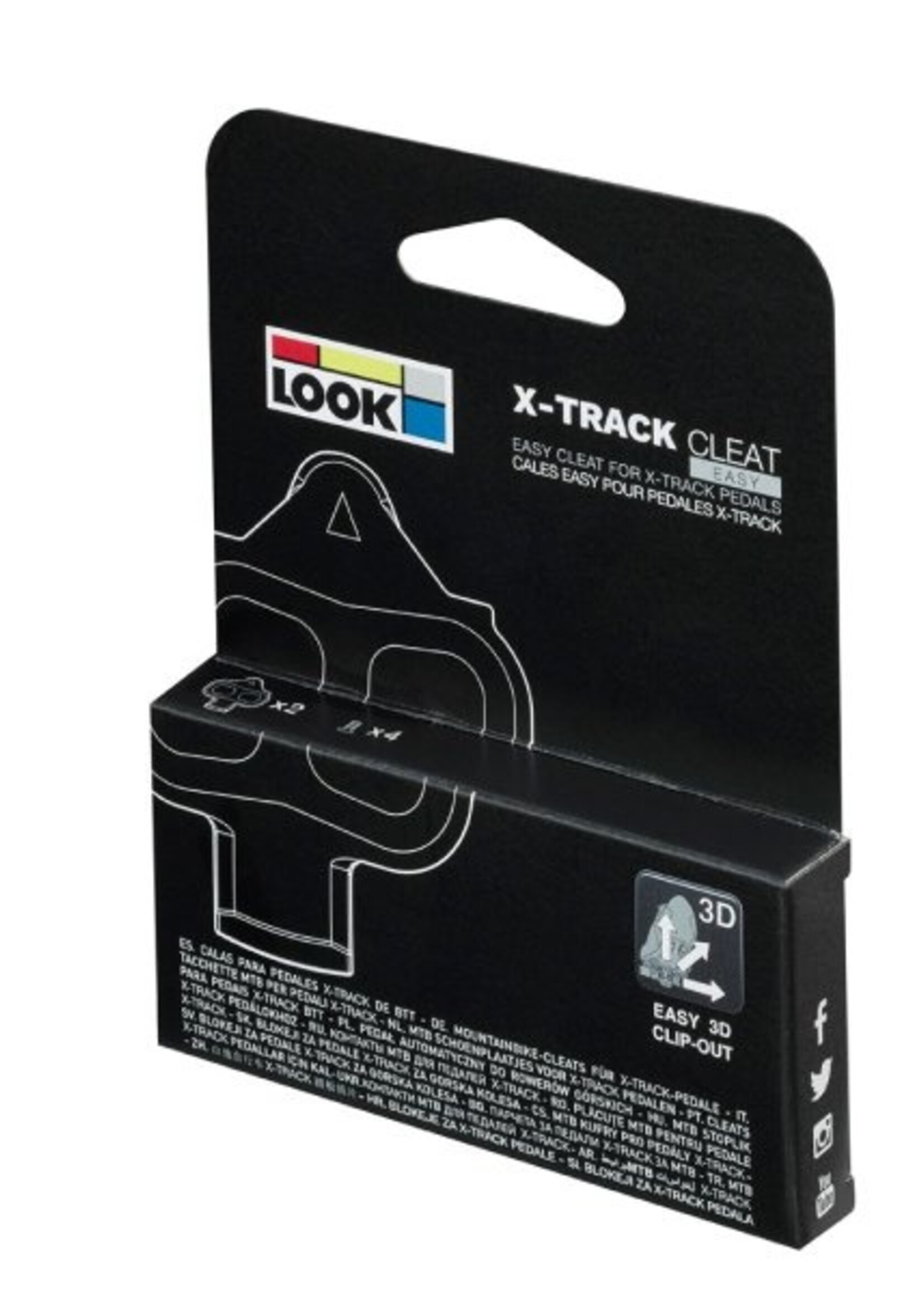 Look, X-Track Easy, MTB Cleats SPD Compatible