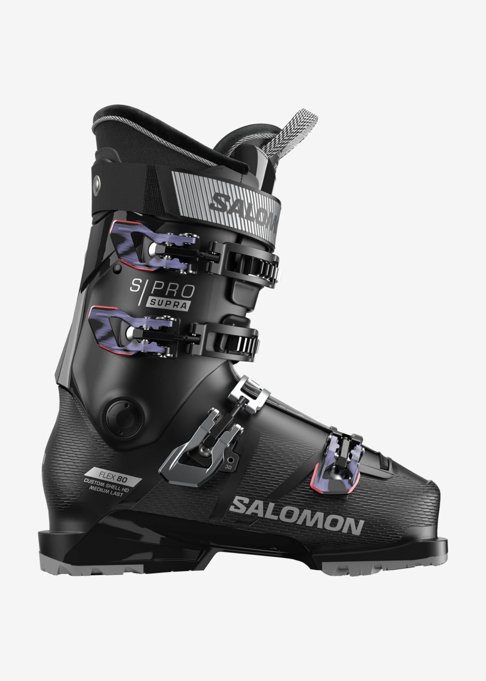 SALOMON Salomon S/Pro Supra 80 W Black/Silver Met/Sweet Lavender