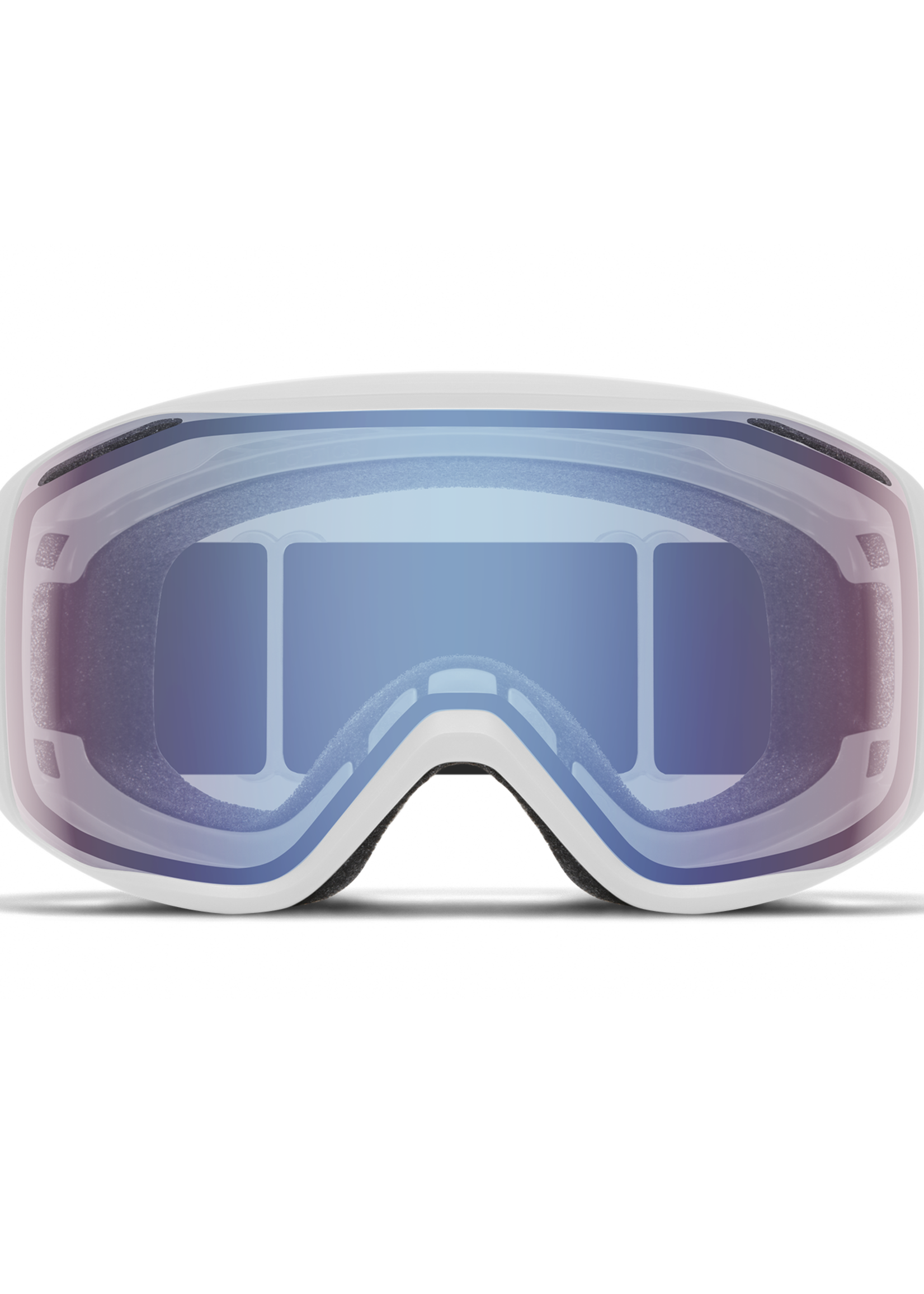 Smith Optics Smith Optics Rally White Chunky Knit, Blue Sensor Mirror